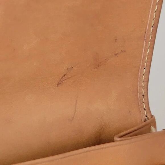 La Tour Eiffel 1887 Genuine Leather Wallet Womens Two Tone Black Camel Snap - Picture 4 of 10